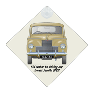 Jowett Javelin (PE) 1947-53 Car Window Hanging Sign